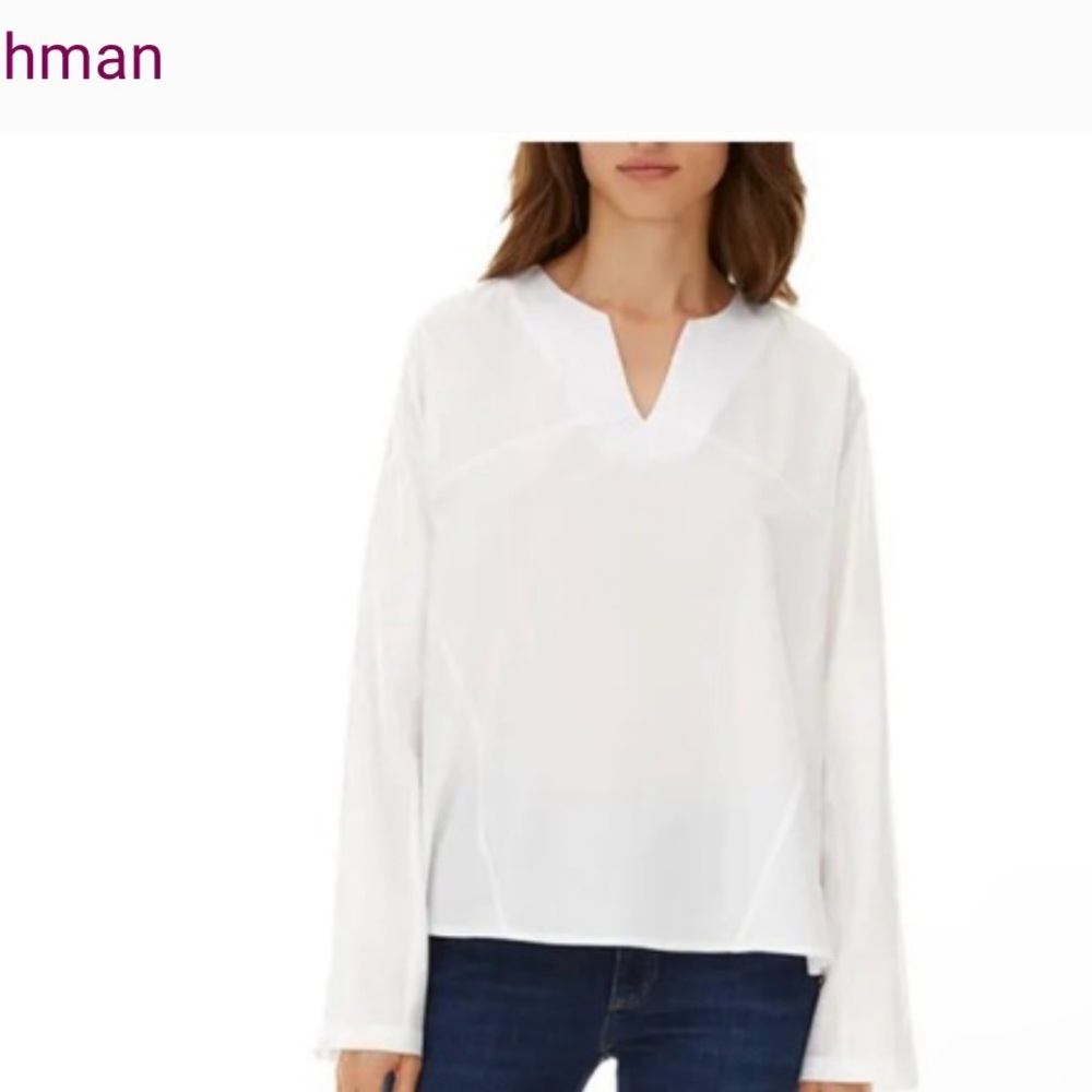 Harshman women’s white 100% cotton shirt